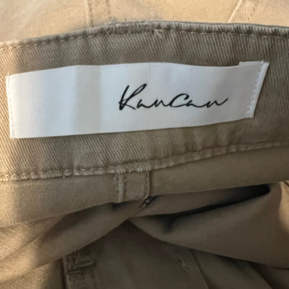 KanCan Khaki Ankle Pants Size 16 Tan Straight Leg Casual Utility Pockets - Picture 3 of 7